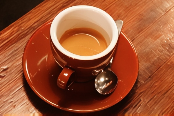 A cup of coffee with detailed latte art
